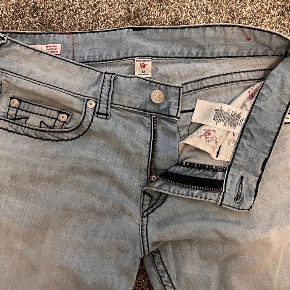 Men's True Religion Geno No Flap Big T Jeans SZ 33 - Picture 2 of 7